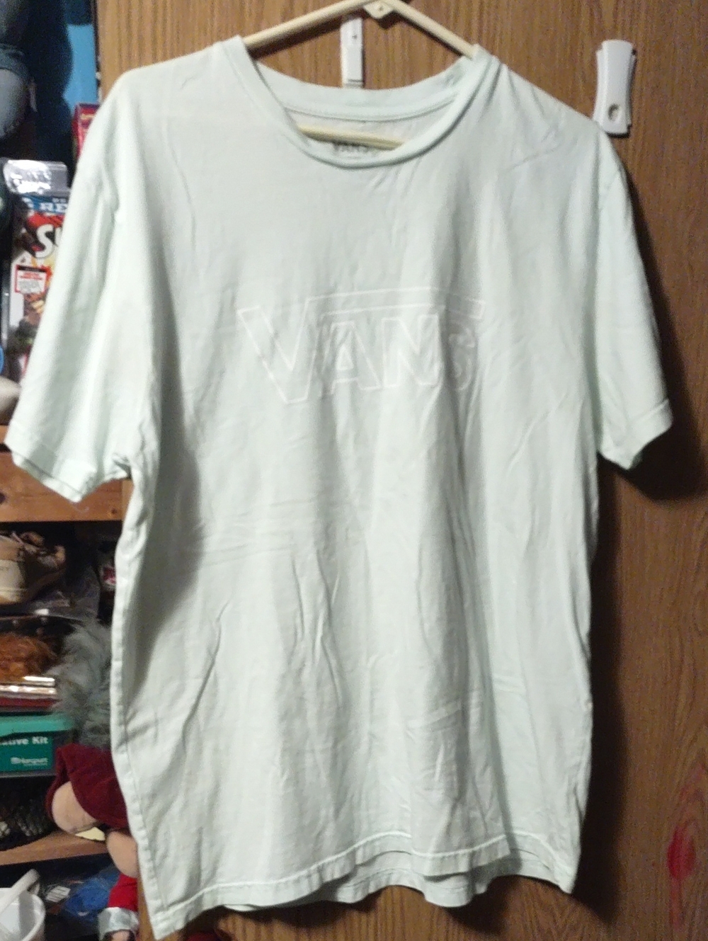Vans Men's Light Mint Short Sleeve Logo Tee